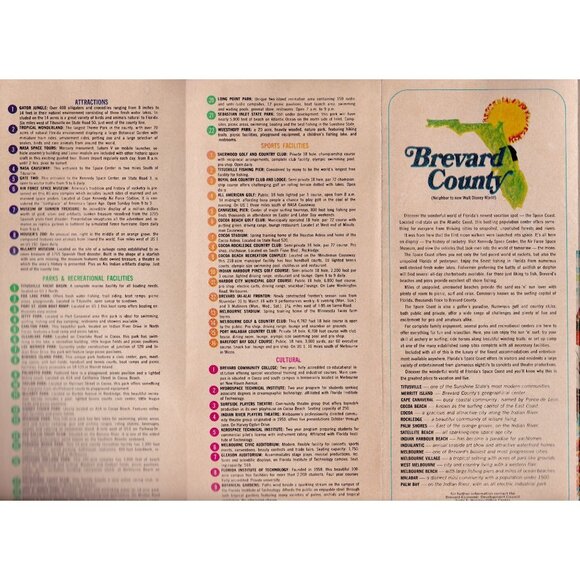 Explore Florida’s Space Coast Brochure 1970, Cocoa Beach, NASA, Disney, Jeannie - Picture 3 of 6